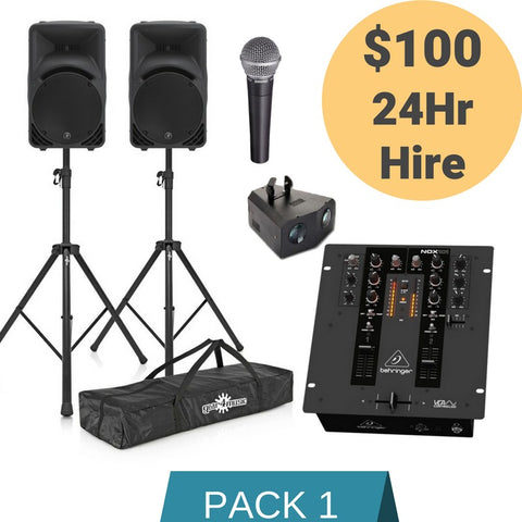 Sound Hire Package 1 - Alpha Sound and Lighting