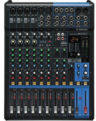 Hire Yamaha MG12XU 12-Channel Mixer - Alpha Sound and Lighting