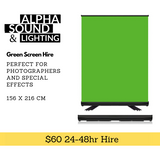 Green Screen Hire - Alpha Sound and Lighting